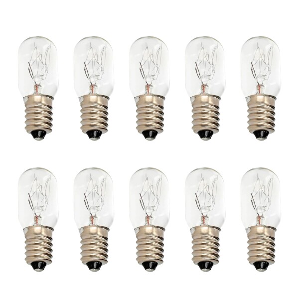 Lámparas E14 15W Luz Cálida Pack x10 Vidrio Resistente Lámparas E14 15W Luz Cálida Pack x10 Vidrio Resistente