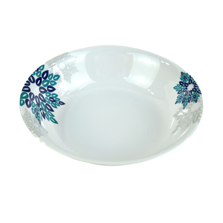 PLATO HONDO MELAMINA LINEA FLORAL AZUL-VERDE 20.3X4.9CM 95GR PLATO HONDO MELAMINA LINEA FLORAL AZUL-VERDE 20.3X4.9CM 95GR