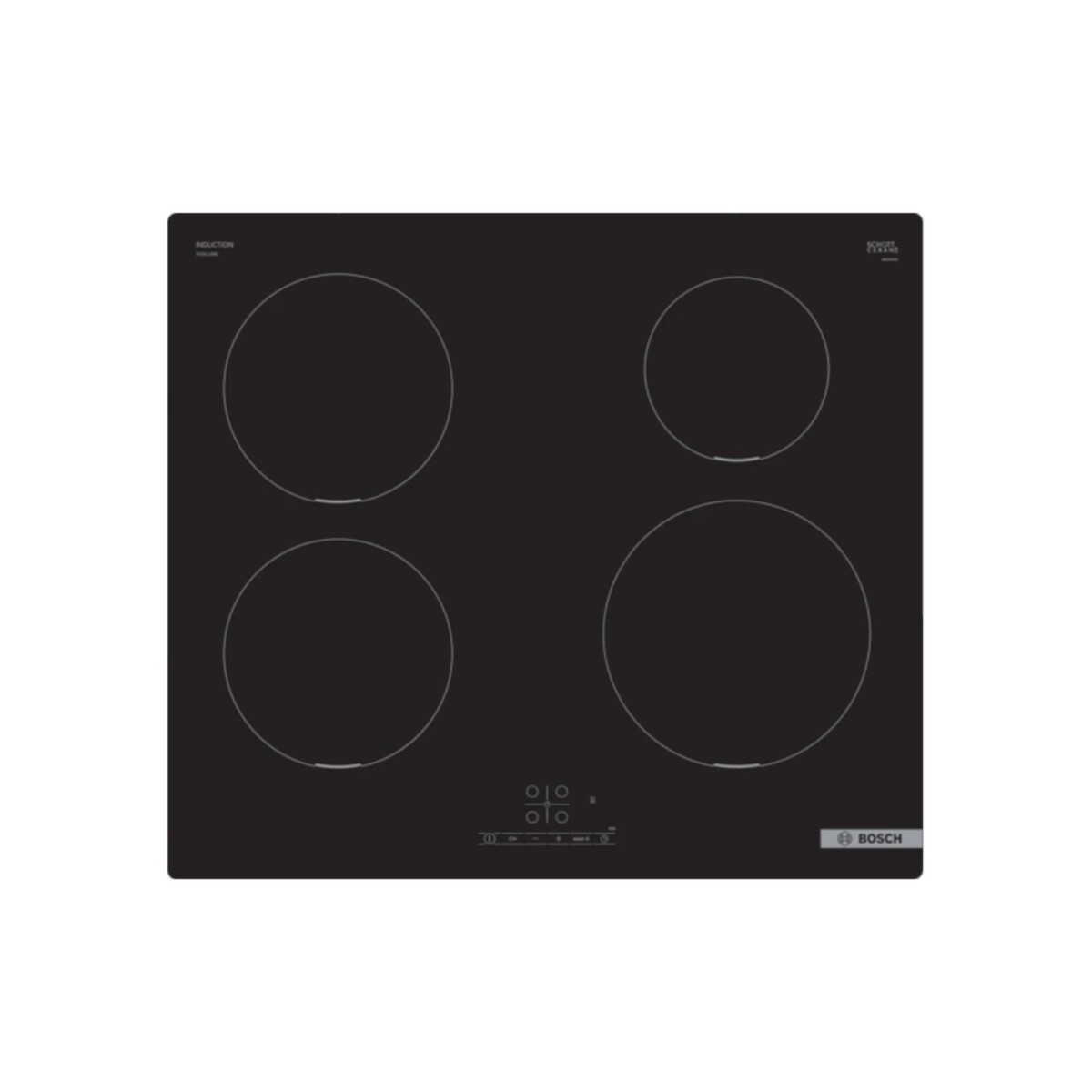 Anafe De Induccion 60cm 4 Zonas Bosch PUE611BB5E - negro 