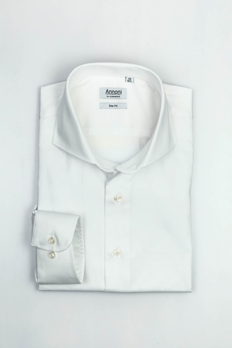 Camisa Annoni blanca Hudson Collar 