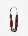 Collares Cortos Acrilico Collar Corto Layer Beads - Rojo Medio