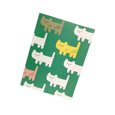 Cuaderno perrito B5 verde