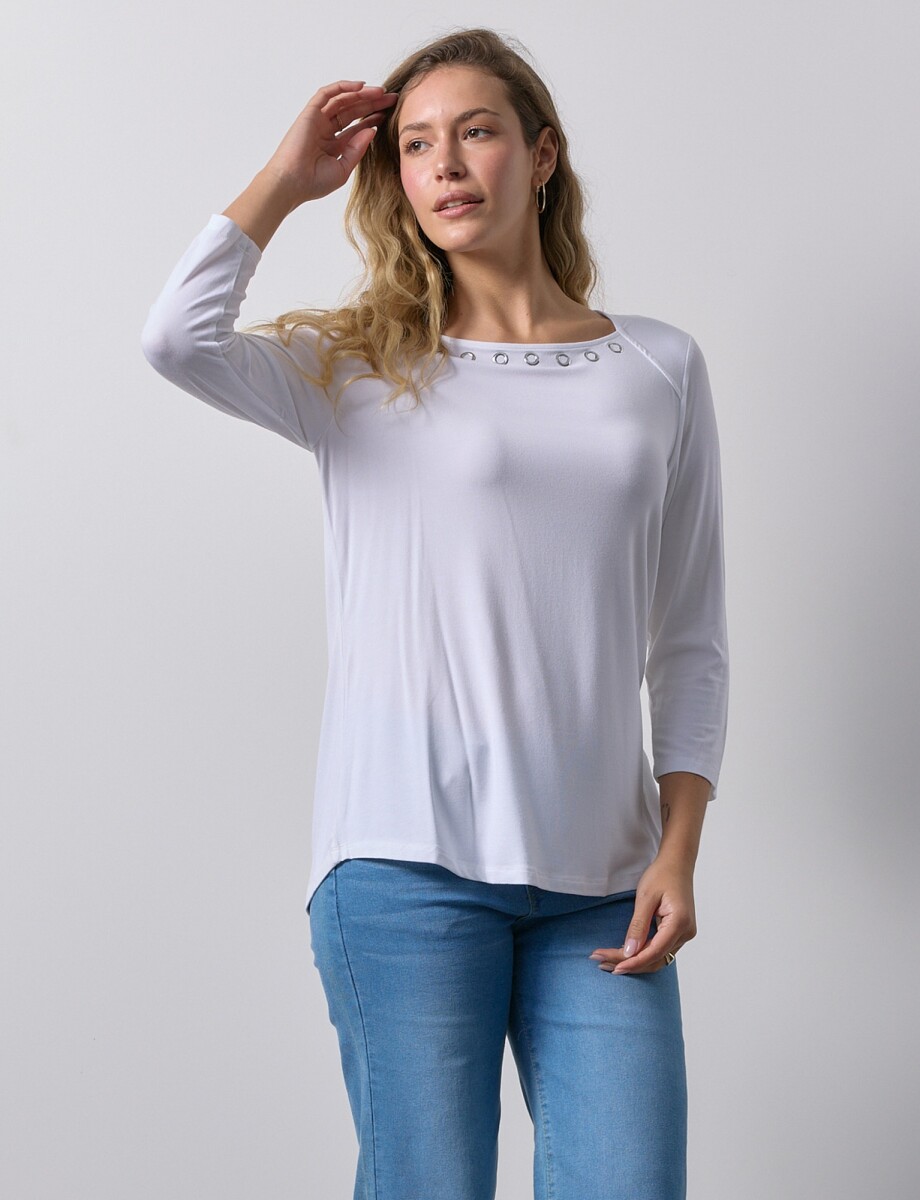 Remera Aros Metal - Blanco 