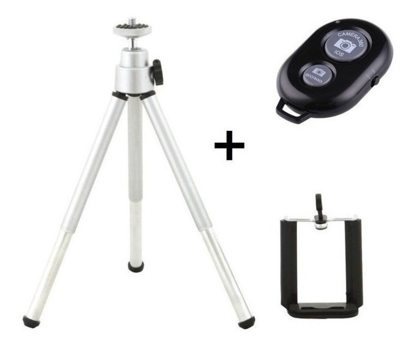 Mini Tripode + Soporte Celular + Disparador Bluetooth 