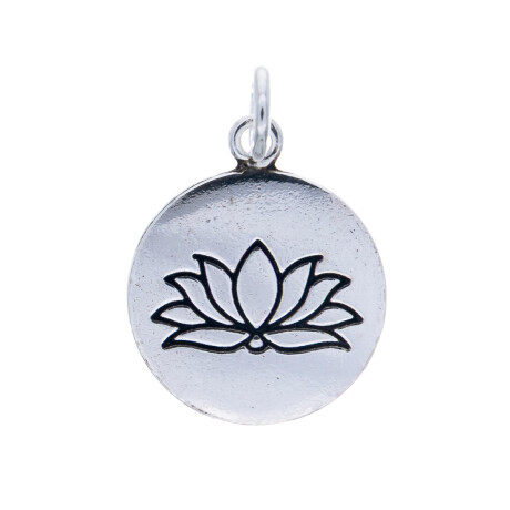 Dije de plata 925, FLOR DE LOTO Dije de plata 925, FLOR DE LOTO
