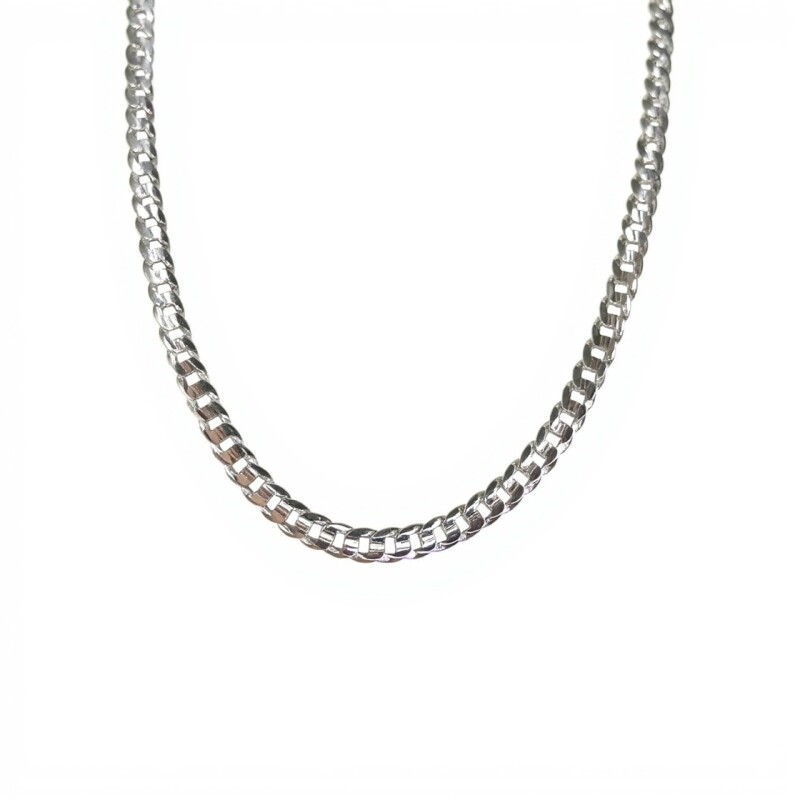 Cadena Cubana - Plata 925 - Sin Piedra - CD3516 sinpiedra