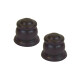Barrote cortina de metal 2 m + 2 Soportes MARRON OSCURO