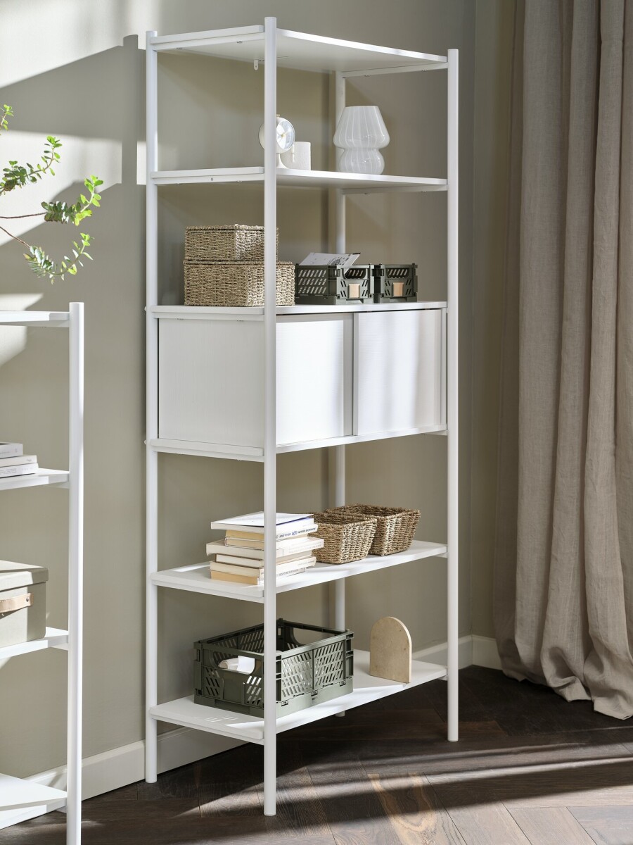 Estantería LINDVED 6 estantes blancos 