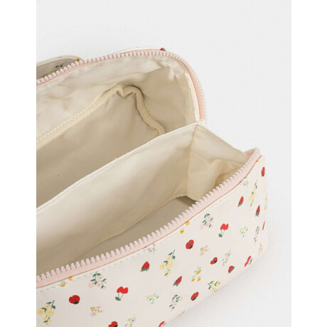 Portacométicos Valija Flores Estampado Flores