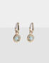 Aros Argollas Con flores Aros Argolla Con Dije Flor - Dorado
