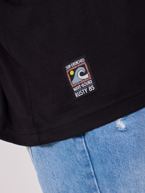 T-SHIRT ROKAI RUSTY Negro