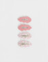 Hebillas Tic Tac Set por 4 Set De Hebillas Tic Tac Waves - Rosa Claro