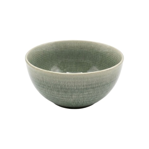 BOWL CERAMICA VERDE COMB 18X9.5CM Unica