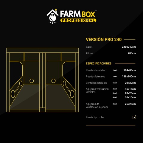 ARMARIO FARM BOX PROFESSIONAL 240X240X200CM ARMARIO FARM BOX PROFESSIONAL 240X240X200CM