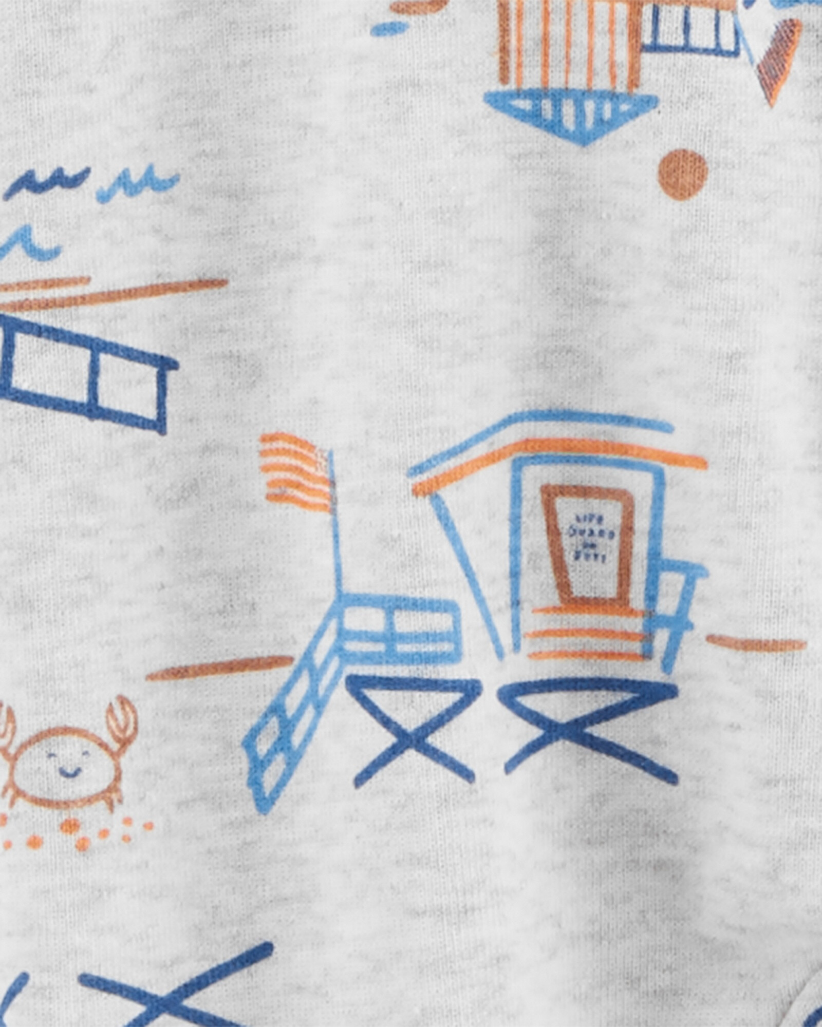 Pack dos pijamas de algodón con pie y doble cierre Sin color