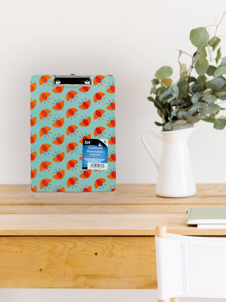 TABLA ESTAMPADA C/PINZA NARANJA