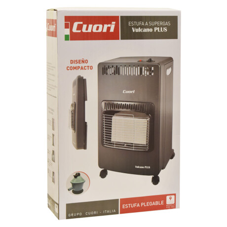Estufa a Super Gas Cuori Modelo Vulcano Plus con Válvula Negro