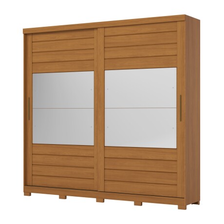 ROPERO CAYMAN 2 PUERTAS 6 CAJONES INTERNOS 2 ESPEJOS GUARDARROPA CLOSET ARMARIO 100% MDF COLOR MADERA