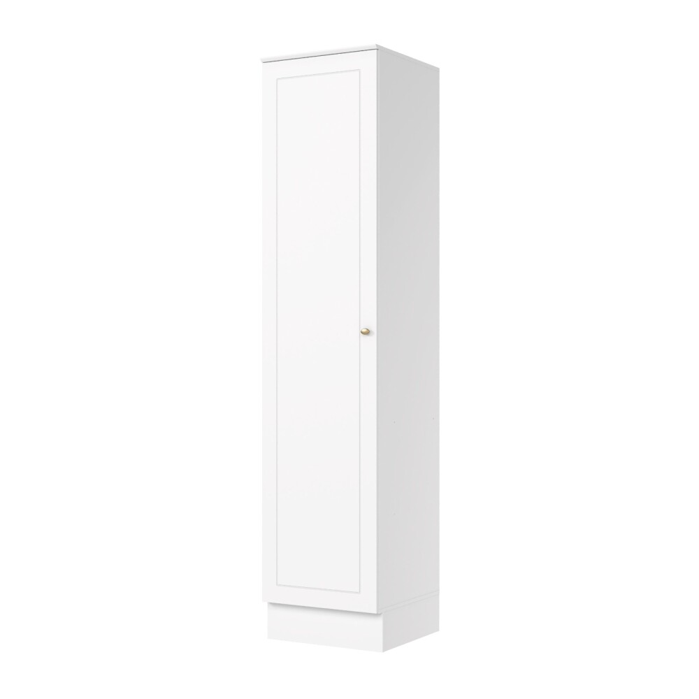 PANELERO TORRE 1 PUERTA ARMARIO MULTIUSO LÍNEA AMERICANA blanco