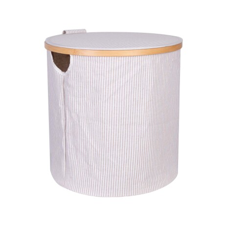 CESTO C/TAPA ALGODON-Y-BAMBOO BLANCO A514