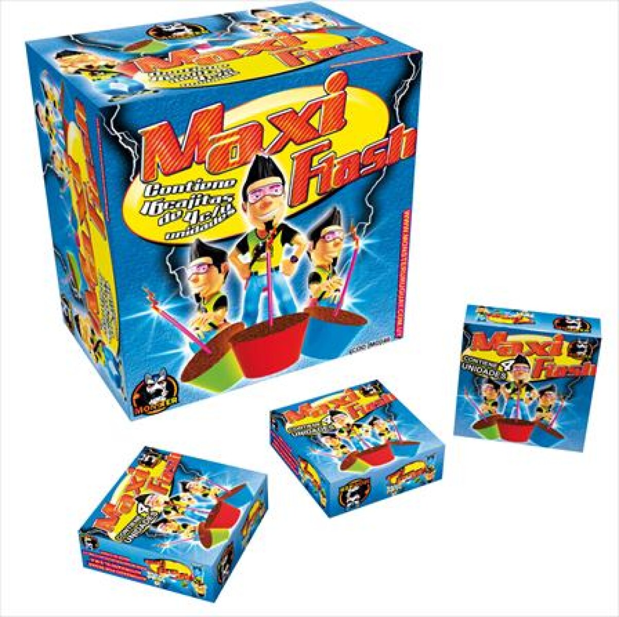 MAXI FLASH MONSTER - Display 16x4 Unidades 