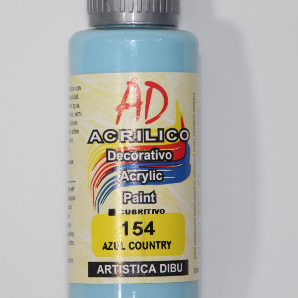 PINTURA ACRILICA ARTISTICA DIBU 60 ML. DIFERENTES COLORES COLOR AZUL COUNTRY 154