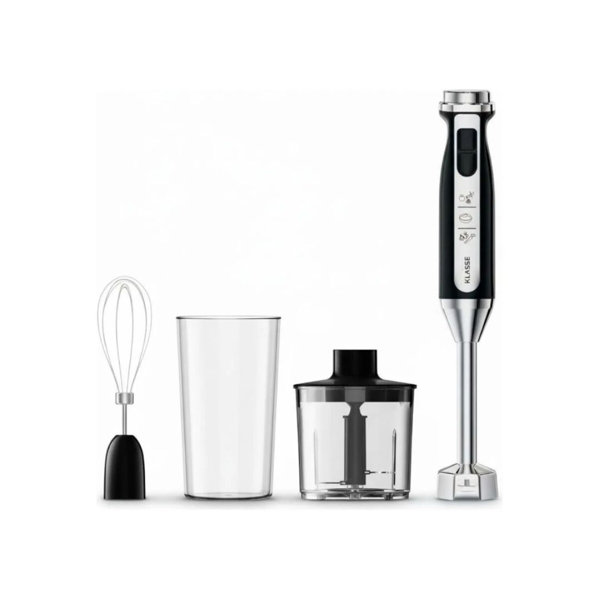 Mixer de acero inoxidable Klasse | 3 En 1 | Batidor, picador y vaso medidor 