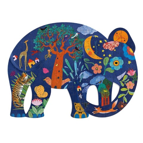 PFORM150 Puzzle Arte 62x46 Cm 150 Pcs 6+ Djeco - Elefante