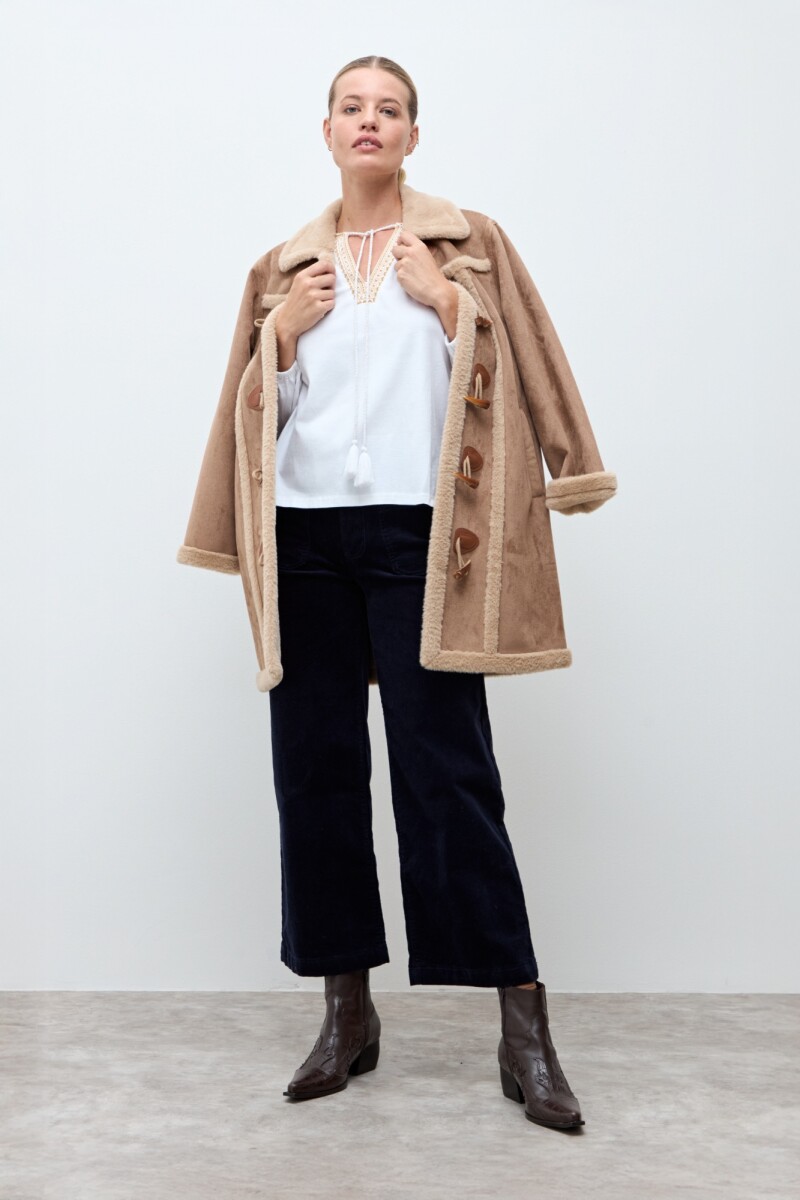 Remera boho bordada - blanco 