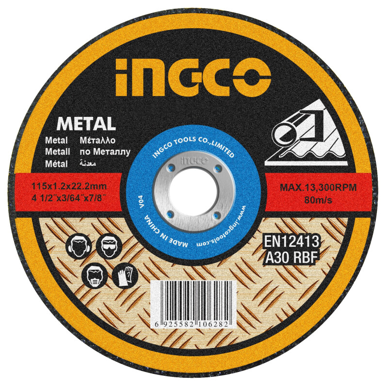 DISCO P SENSITIVA CORTE METAL INGCO 14´´ 3.0MM DISCO P SENSITIVA CORTE METAL INGCO 14´´ 3.0MM