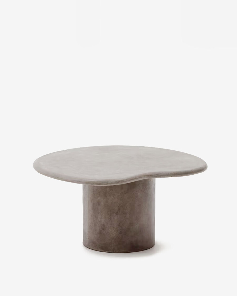 Mesa de centro Macarella de cemento - 83 x 77 cm 