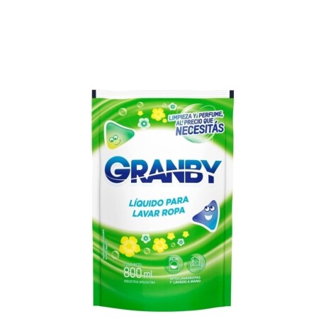 DETERGENTE LIQUIDO P/ROPA GRANBY 800 ML DOY PACK DETERGENTE LIQUIDO P/ROPA GRANBY 800 ML DOY PACK