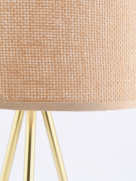 LAMPARA DE RATÁN BEIGE