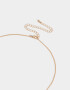 Cadena Corta con Dije Con flores Collar Corto Con Flores - Dorado