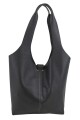 Tote Bag de Cuero Genuino Negro
