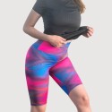 CALZA CICLISTA ESTAMPADA MULTICOLOR
