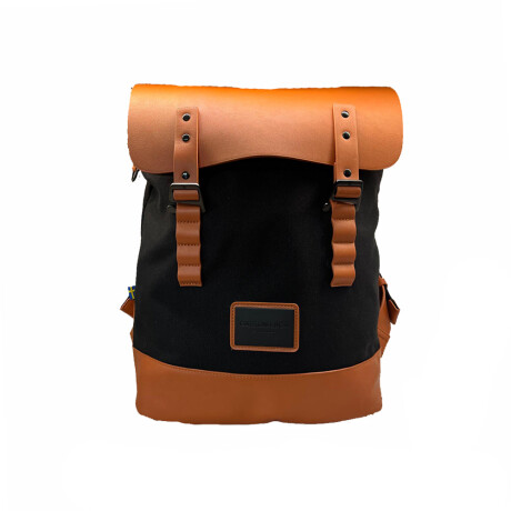 Mochila Praper negro con marrón Mochila Praper negro con marrón