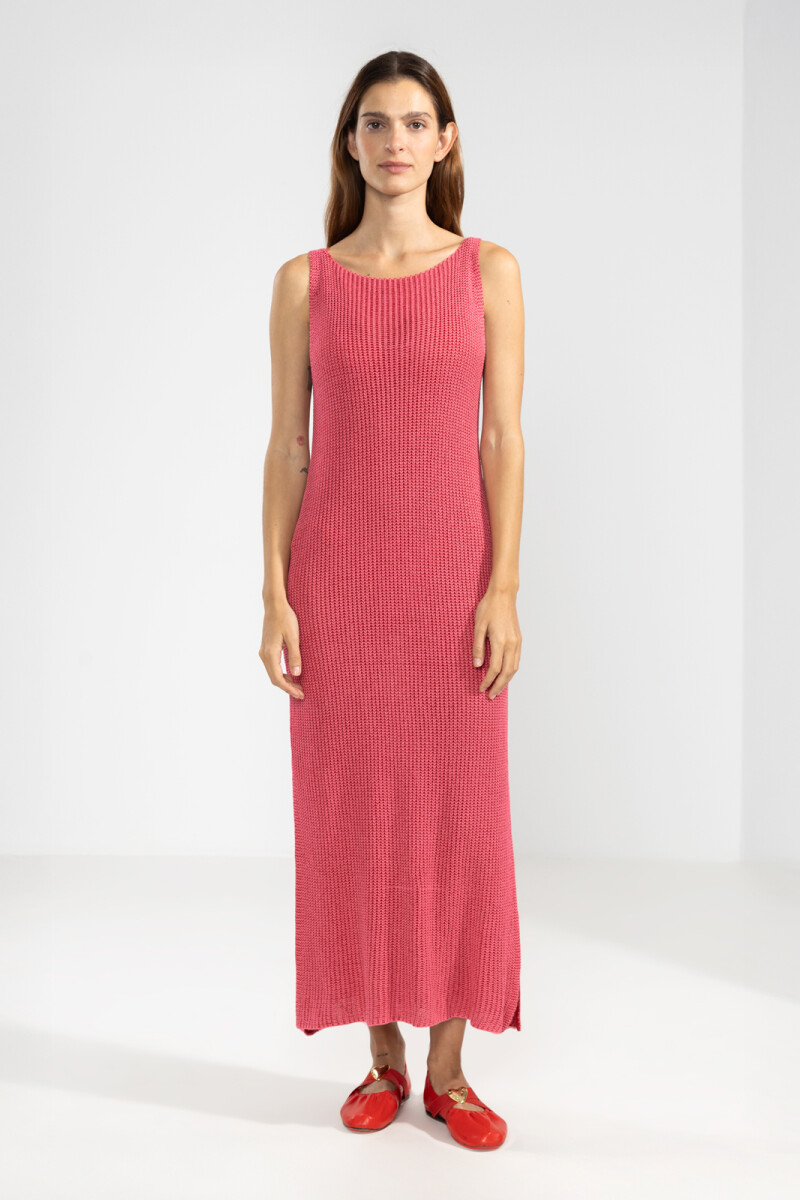 ELI KNIT DRESS Fucsia
