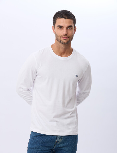 REMERA LISA DE ALGODÓN Blanco