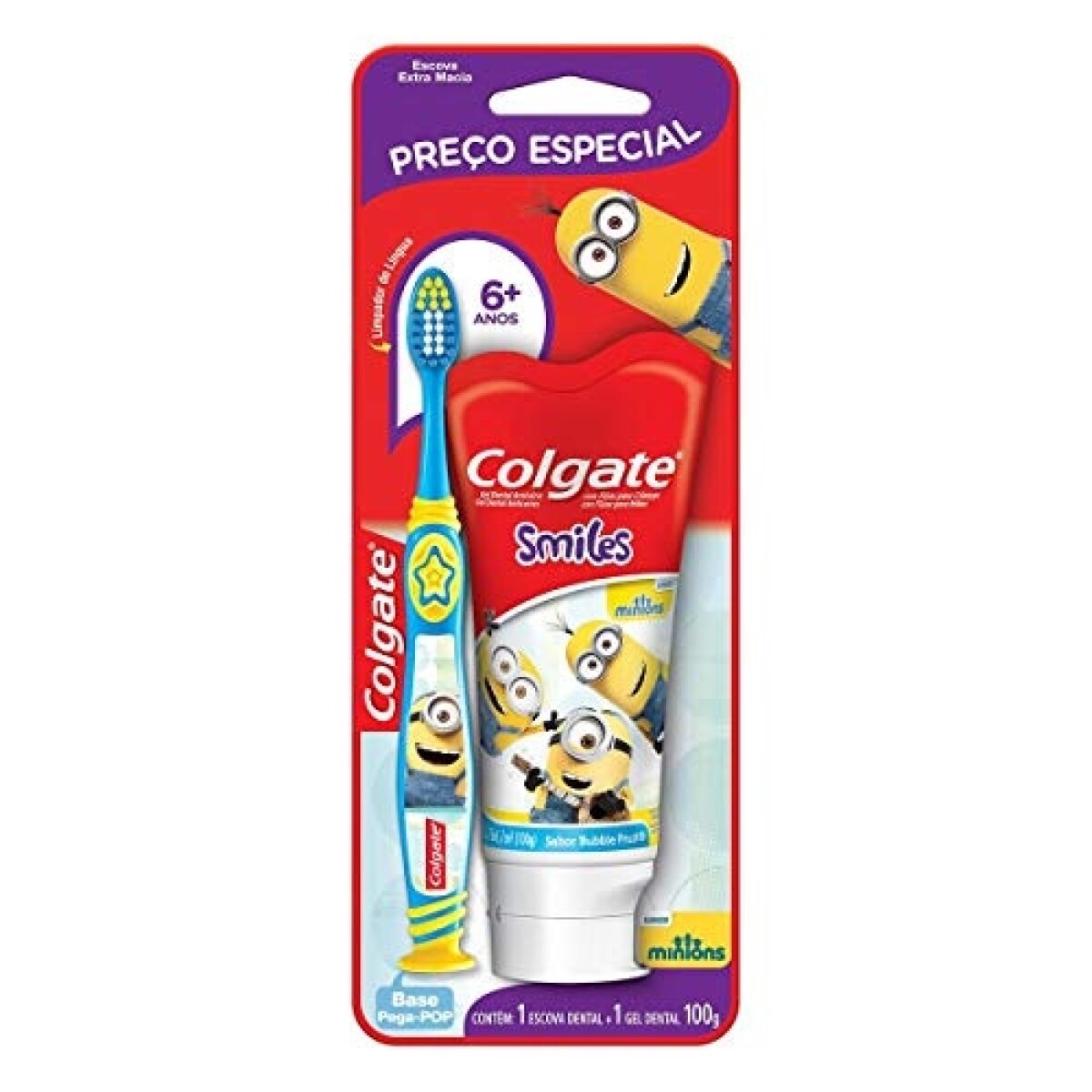 Pasta y Cepillo de Dientes Colgate Smiles Minions 