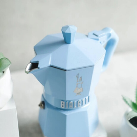 Cafetera Moka Exclusive Celeste 270ml Bialetti Cafetera Moka Exclusive Celeste 270ml Bialetti