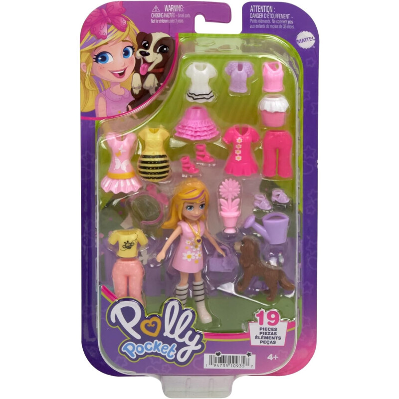 POLLY POCKET - Pack Modas Mediano Muñeca Rubia POLLY POCKET - Pack Modas Mediano Muñeca Rubia