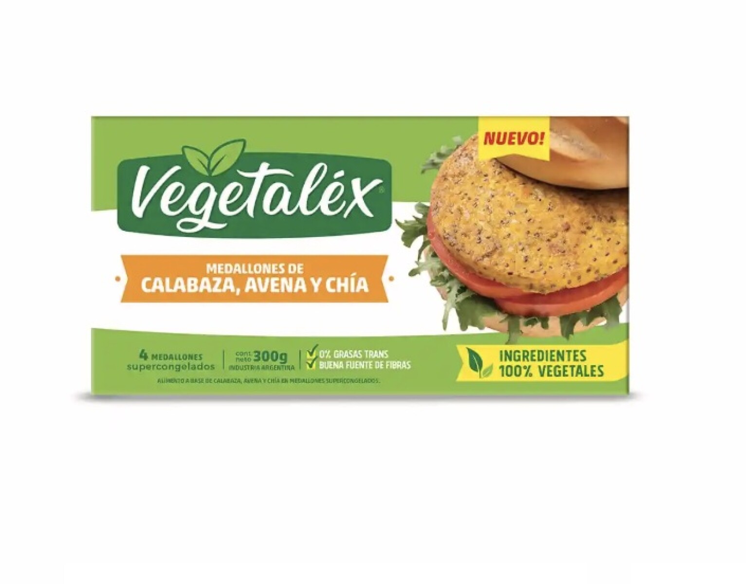 MEDALLONES CALABAZA AVENA CHIA X4 