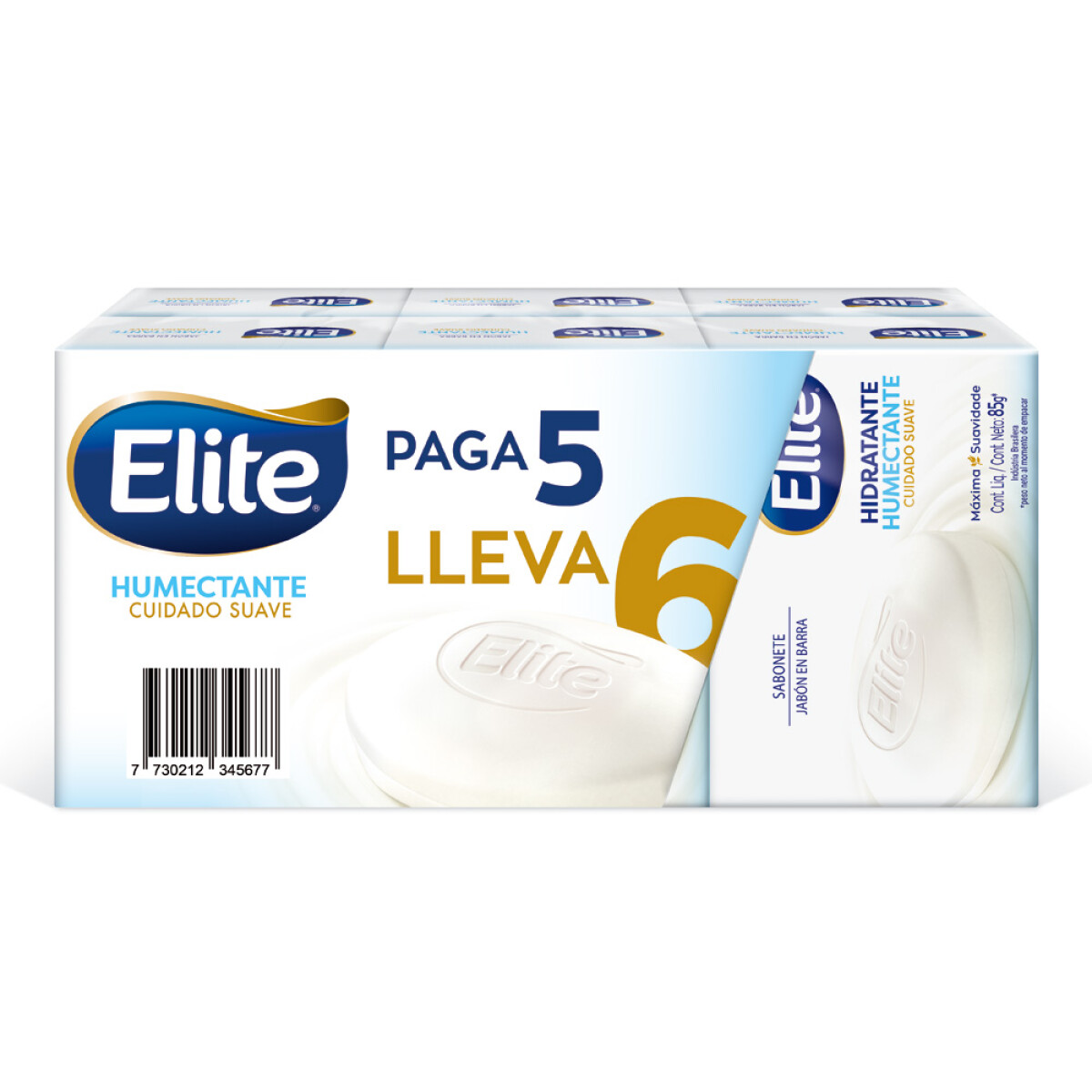 Elite JabÛn Humectante 90 Pack 6x5 