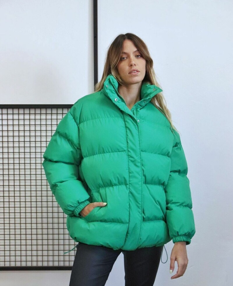 Campera Puffer verde