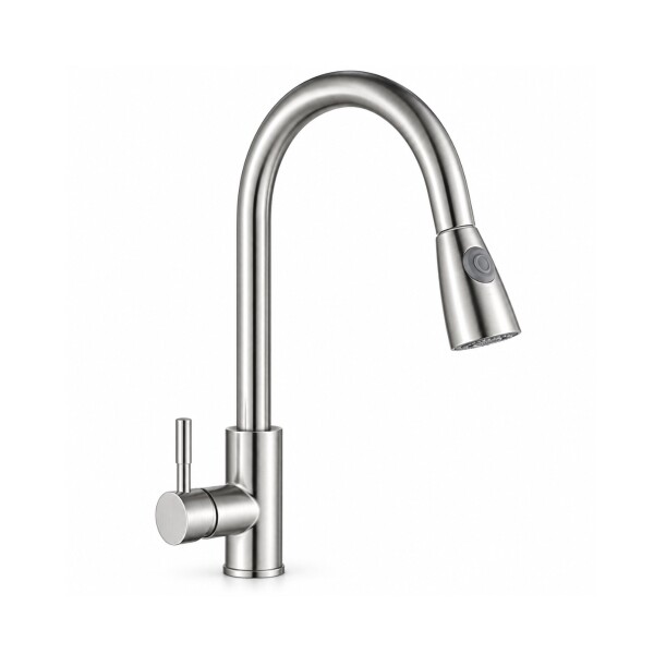 Monocomando Cocina para Mesada Palito Satinado con Pico Wico Monocomando Cocina Para Mesada Palito Satinado Con Pico Wico