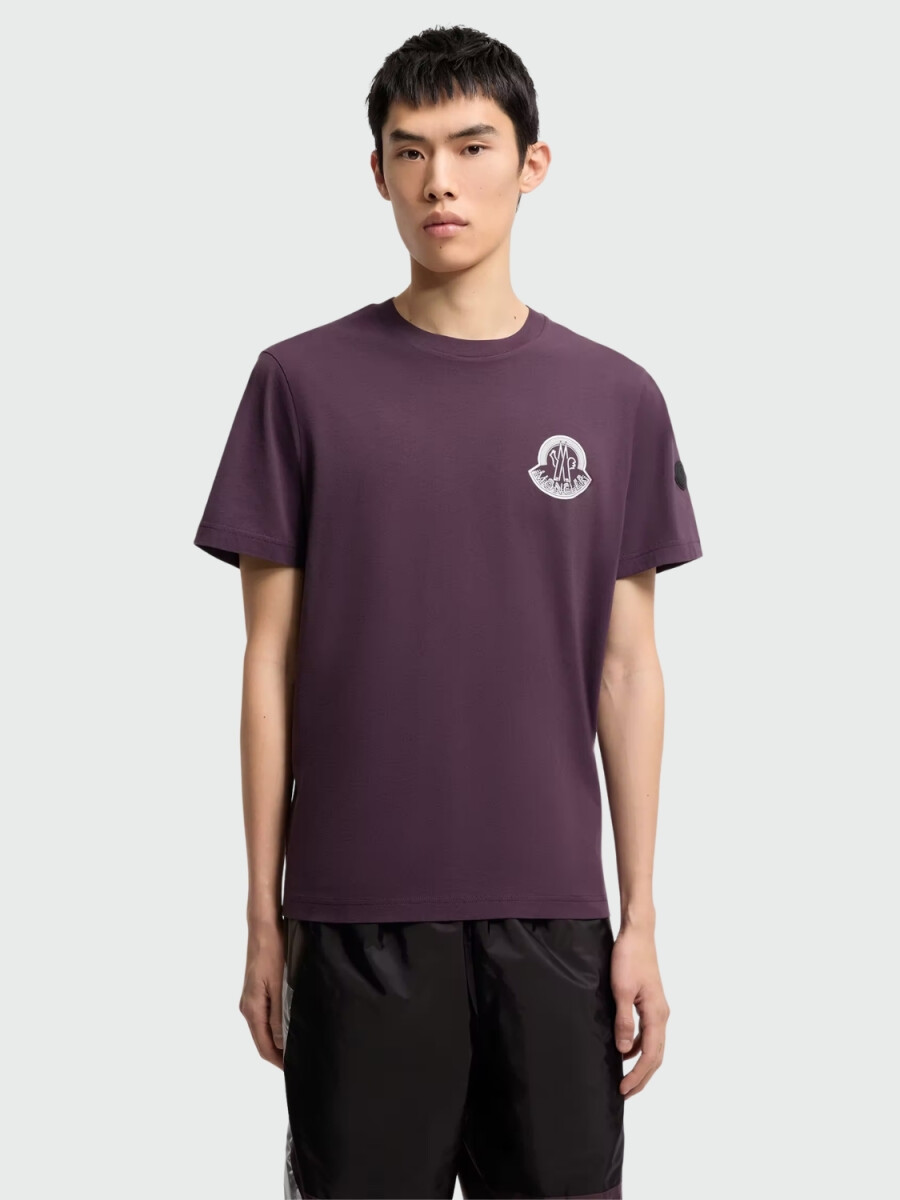 MONCLER - Remera de Jersey con logo 