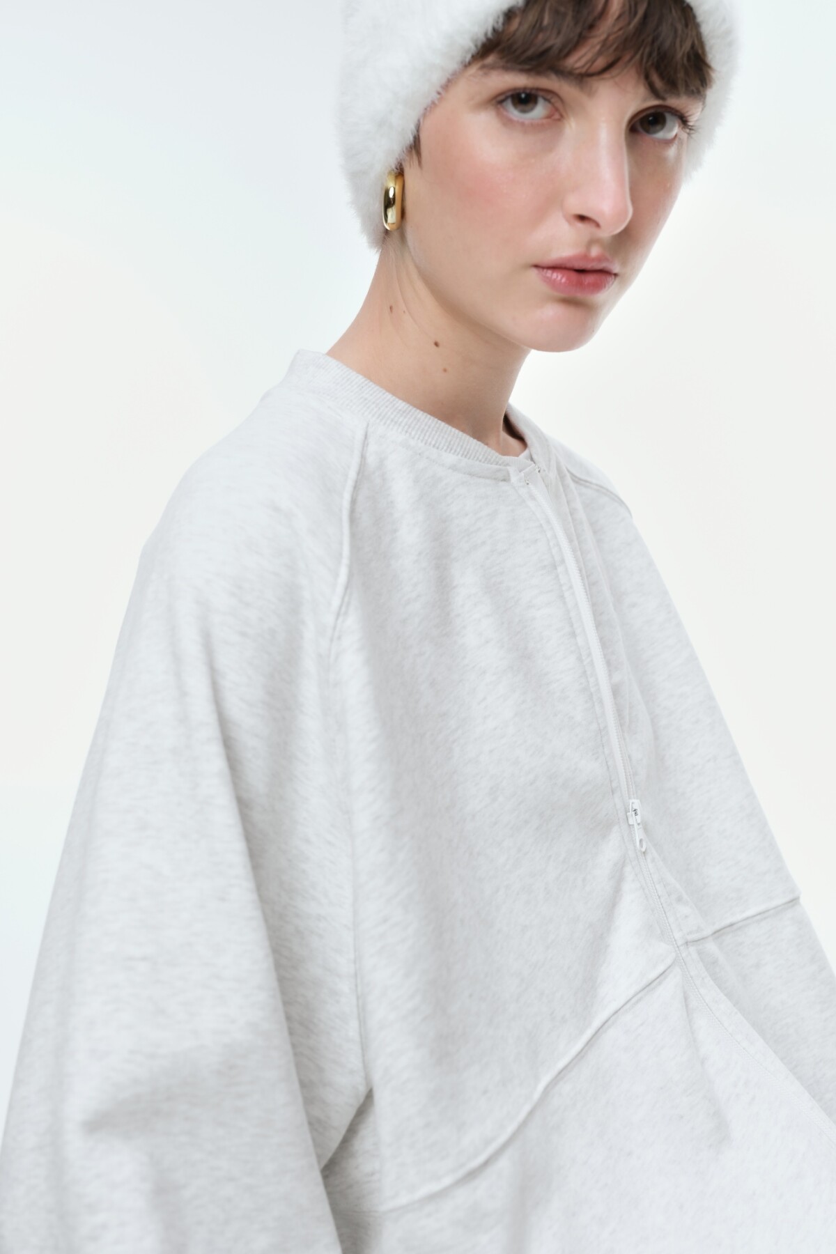 Campera Elsie Gris Melange