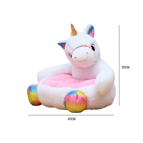 Sillón Puff Peluche Asiento Niños Animales Infantil Unicornio