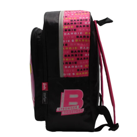 Mochila Barbie Grande 15' P/ Niña Reforzada Diseños Negro